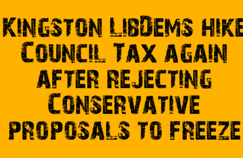 Anger at Kingston LibDems Council Tax hike