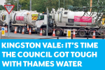 Kingston Vale roadworks caused by Thames Water