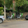 Inconsiderately parked Lime bikes