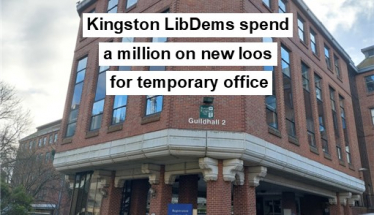 Kingston LibDems spend a million on new loos for temporary office