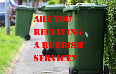 Are you receiving a rubbish waste and recycling service?